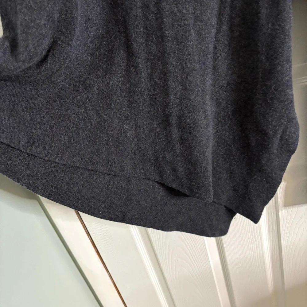 Nap Loungewear Sweater Womens XL Grey/Black Slant Turtleneck Wool - Picture 3 of 9